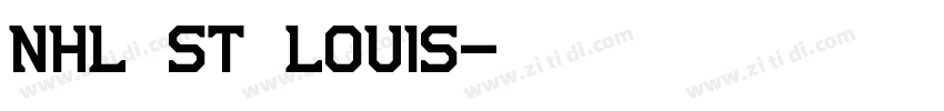 NHL St Louis字体转换